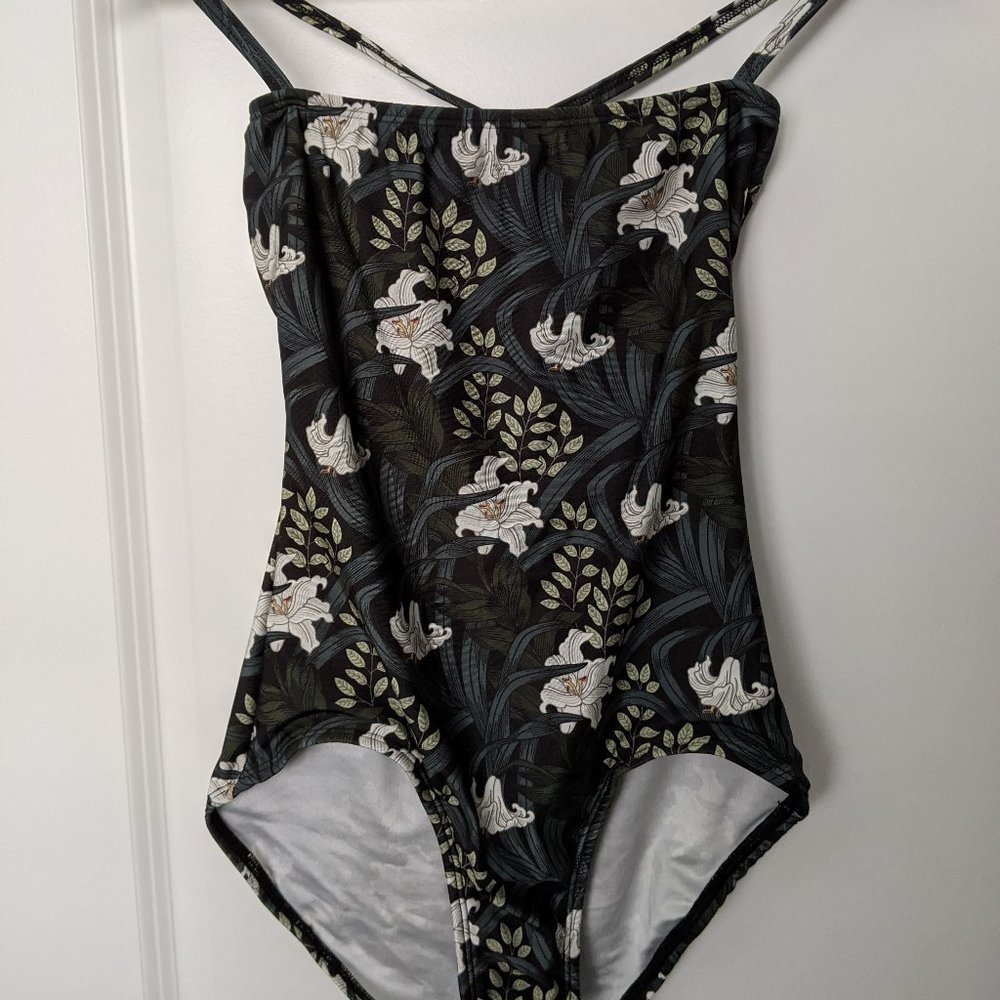 Minnow Bathers Willow Maillot - Lilies at Twilight
